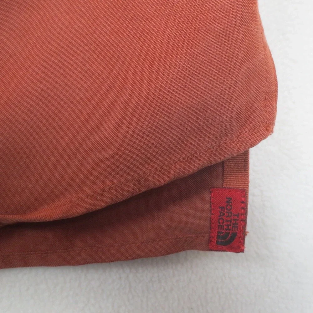 The North Face Shirt Mens L Orange A412 Long Sleeve Roll Tab‎ Outdoor Hike Fish